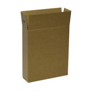 Bølgepapkasse, Master'in, indre dim: 315, x 106 x 365 mm, 2-lags, EB-flute, 7.000 mm, FEFCO 0201, brun, Yderkasse til 3 flasker, bundt a 25 stk, FSC Mix 70%