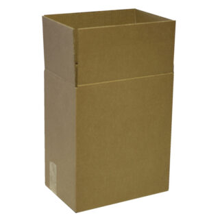 Bølgepapkasse, Master'in, indre dim: 315, x 210 x 365 mm, 2-lags, EB-flute, FEFCO 0201, brun, Yderkasse til 6 flasker, bundt a 20 stk, FSC Mix 70%