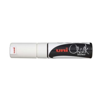 Chalkmarker, Uniball Ocean care, PWE-5K, 1, 8-2, 5MM, Rund spids, hvid, permanent