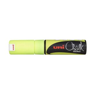 Chalkmarker, Uniball Ocean care, PWE-8K, 8MM, Rund spids, gul, permanent