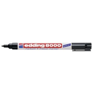 Marker, Edding Chalk, FREEZE 8000, 1, 0MM, Spids, sort, permanent