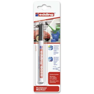Marker, Edding Chalk, GARDEN 8055, 1-2MM, Rund spids, sort, permanent