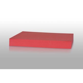 Folia Karton Play Cut, julerød, Ubestrøget, 180g/m2, 210mm x 297mm, A4, Smal bane, pakke a 100 ark