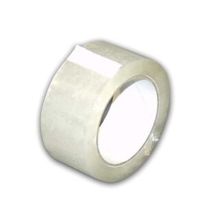 Pakketape, 48 mm x 50.00 m, 999 µm, kernediameter: 76 mm, Rulle, LD-PE, Solvent, transparent, kasse a 36 ruller, palle a 1944 ruller