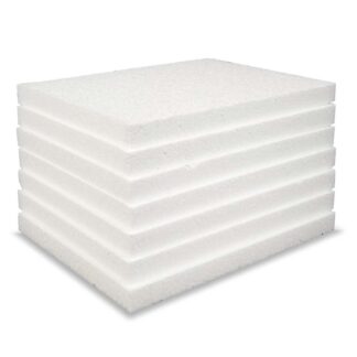 Skumdel, 20.000 mm, 1200 x 600 mm, PS, hvid, pakke a 30 stk, palle a 90 stk