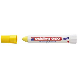 Marker, Edding, 950, 10MM, Rund spids, gul, permanent