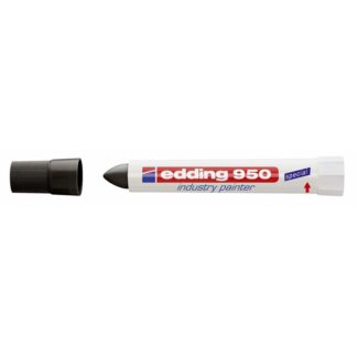 Marker, Edding, 950, 10MM, Rund spids, sort, permanent