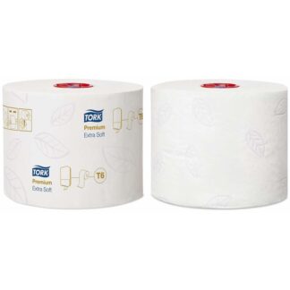 Toiletpapir Jumbo, Tork, Premium, Mid-Size T6, hvid x 70.00m, kasse a 27 ruller, FSC Mix Credit