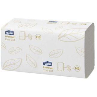 Papirhåndklæder ark, Tork, Universal, H3, hvid, 226mmx230mm, karton a 3000 stk, FSC Mix Credit