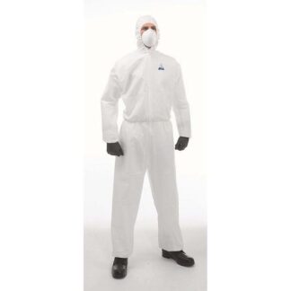 Sikkerhedsdragt, Støvdragt engangs L, Non-woven, hvid