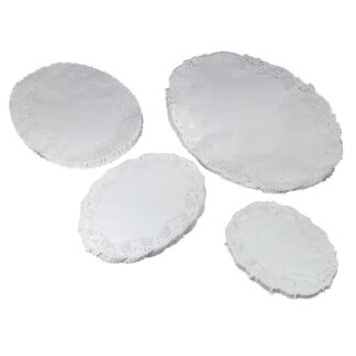 Kagepapir, Stykke, 40 g/m2, 300 x 400 mm, præget papir, hvid, almindelig, pakke a 500 stk, Fødevaregodkendt