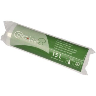 Fryseposer, 32 µm, 400 x 600 mm, LD-PE, transparent, 15 l, rulle a 30 stk, Fødevaregodkendt