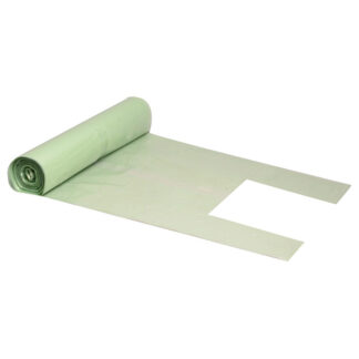 Affaldssække, 60 µm, 840 x 1520 mm, genanvendt LDPE, transparent, 240 l, rulle a 10 poser