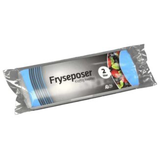 Fryseposer, 32 µm, 150 x 340 mm, LD-PE, transparent, 2 l, rulle a 30 stk, Fødevaregodkendt