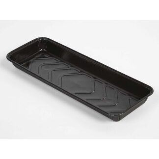 Bageform, Rektangulær, 300 x 102 x 25 mm, Pergamentpapir, sort, 1 stk, Fødevaregodkendt
