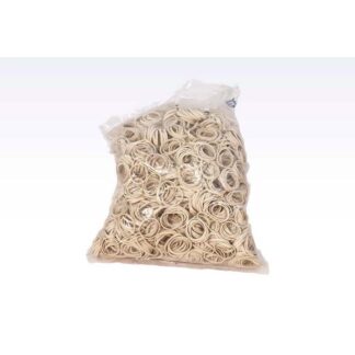Gummibånd, 100 mm, gummi, hvid, rullevægt: 1.00 kg, pakke på 1 kg