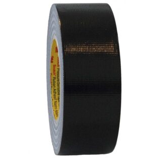 Gaffatape, 3M 2903, 48 mm x 50.00 m, samlet tykkelse 178 µm, kernediameter: 76 mm, Rulle, tekstil, Syntetisk gummi, black, kasse a 24 ruller, palle a 864 ruller