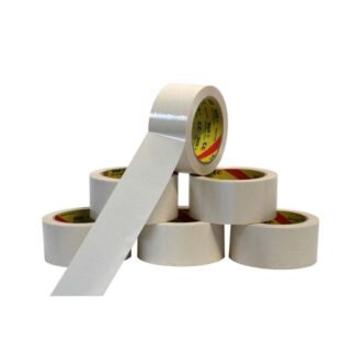 Pakketape, 48 mm x 66.00 m, 32 µm, kernediameter: 76 mm, Rulle, PVC, Naturgummi, hvid, kasse a 36 ruller, palle a 2376 ruller