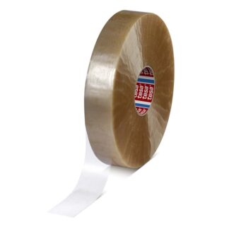 Maskintape, TESA 4089, 48 mm x 1000.00 m, 28 µm, kernediameter: 76 mm, Maskinrulle, PP, Naturgummi, transparent, kasse a 6 ruller, palle a 192 ruller
