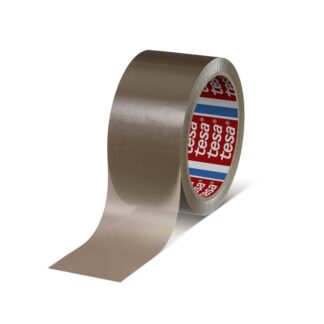 Pakketape, TESA 4280, 48 mm x 66.00 m, 25 µm, kernediameter: 76 mm, håndrulle, PP, Syntetisk gummi, brun, pakke a 6 ruller, palle a 1584 ruller