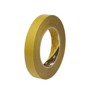 Dobbeltklæbende tape, 3M 9525, 50 mm, x 25.00 m, samlet tykkelse 280 µm, kernediameter: 76 mm, Rulle, Rayon, Naturgummi, transparent, kasse a 5 ruller, palle a 480 ruller