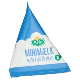 Kaffemælk, Arla, Mini Milk 20ml, karton a 100 stk
