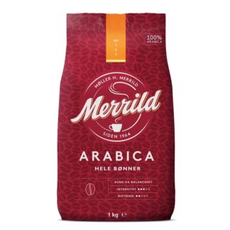 Kaffe helbønner, Merrild Arabica, Arabica, pose a 1 kg