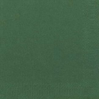 Kaffeserviet, Duni, Ecoecho, 1/4-fold, 3 lag, tissue, Nordic Swan Ecolabel, mørkegrøn, 240mmx240mm, karton a 2000 stk