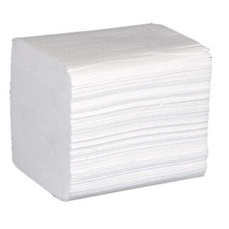 Servietdispenser, Hot Dog napkin, 2 lag, hvid, pakke med 9000 stk
