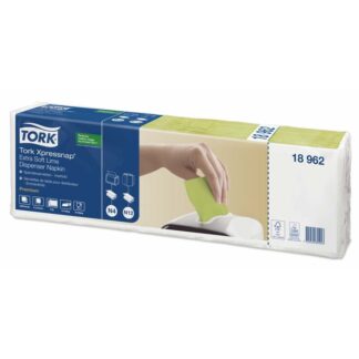 Servietter til dispenser, Tork, N4, 2-fold Premium, lime, 165mmx213mm, pakke a 8000 stk, FSC Mix Credit