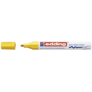 Paintmarker, Edding Ecoline, Paint 750, 2-4MM, Rund spids, gul, permanent