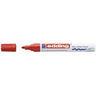 Paintmarker, Edding Ecoline, Paint 750, 2-4MM, Rund spids, rød, permanent