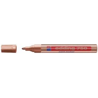 Paintmarker, Edding Ecoline, Paint 750, 2-4MM, Rund spids, kobber, permanent