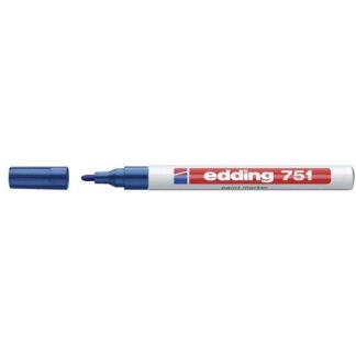 Paintmarker, Edding Ecoline, PAINT 751, 1-2MM, Rund spids, blå, permanent