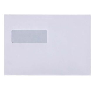Mailman, Kort side åben, 1, hvid, Permanent (DP 37), peel&seel, 90g/m2, pakke a 500 stk, 10098