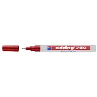 Marker, Edding Chalk, 780, 0, 8MM, Spids, rød, permanent