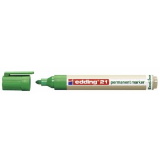 Marker, Edding Ecoline, 21, 1, 5-3, 0MM, Rund spids, grøn, permanent
