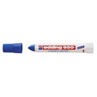 Marker, Edding, 950, 10MM, Rund spids, blå, permanent