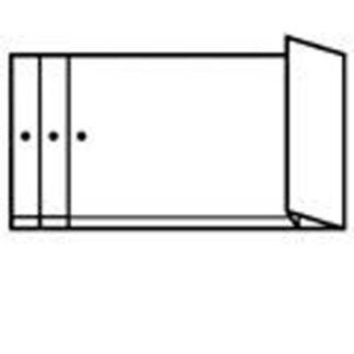 Kuvert, Expanded, Kort side åben, 250, x 425 mm x 50 mm, brown, Lukning med flap, overlappet, 110g/m2, pakke a 250 stk, 11824