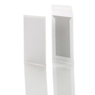 Kuvert, forskellige, Kort side åben, white, Permanent (DP 37), Opretståpende klap Selvklæbend, pakke a 250 stk, palle a 72 kartoner, 11742