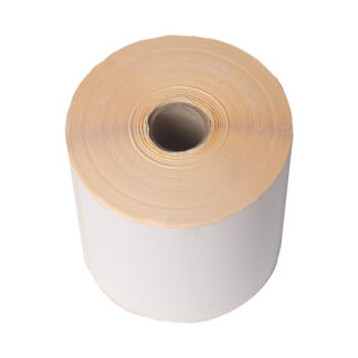 Thermoetiket, Rektangulær, TOP, Udvendig vikling, 60.00 x 80.00 mm, kernediameter: 25 mm, andre syntetiske papirer, Permanent, hvid, rulle a 1000 stk
