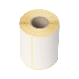 Thermoetiket, Rektangulær, TOP, Udvendig vikling, 45.00 x 25.00 mm, kernediameter: 40 mm, andre syntetiske papirer, Permanent, hvid, rulle a 1000 stk