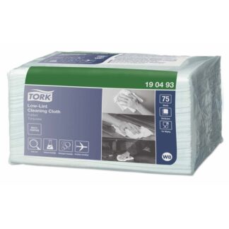 Industriaftøring ark, Tork, W8, Airlaid Sensitiv Cleaning, grøn/blå, 300mmx385mm, æske a 600 ark, FSC Mix Credit