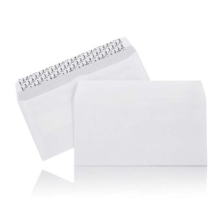 Mailman, langsiden åben, 1, hvid, Permanent (DP 37), peel&seel, 90g/m2, pakke a 500 stk, palle a 120 kartoner, 10156