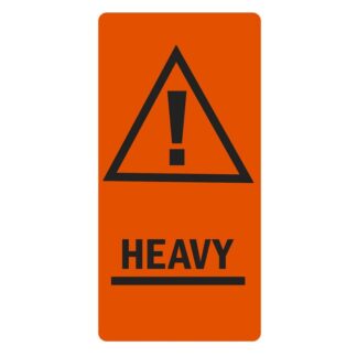 Etiketter, Firkantet, Heavy, Udvendig vikling, 100.00 x 50.00 mm, kraft/PE, Permanent, orange, rulle a 250 etiketter