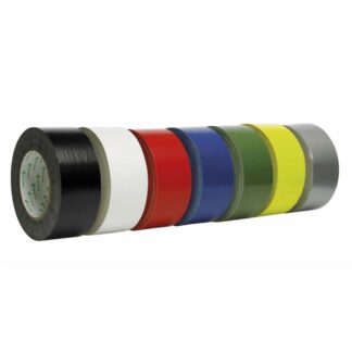 Gaffatape, 50 mm x 25.00 m, samlet tykkelse 310 µm, kernediameter: 76 mm, Rulle, Rayon, Naturgummi, sort, kasse a 30 ruller, palle a 540 ruller