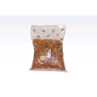 Gummibånd, 35 mm, gummi, brun, rullevægt: 1.00 kg, pakke på 1 kg