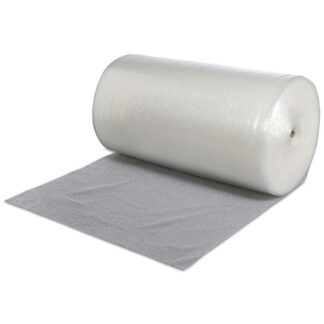 Boblefolie i ruller, 1000 mm x 100.00 m, 2 lag, transparent, pakke a 1 rulle