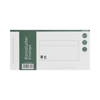langsiden åben, hvid, Permanent (DP 37), peel&seel, pakke a 25 stk, 561400