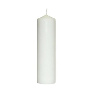 Bloklys, udvendig diameter: 70 mm, Voks, hvid, 85h, pakke a 12 stk